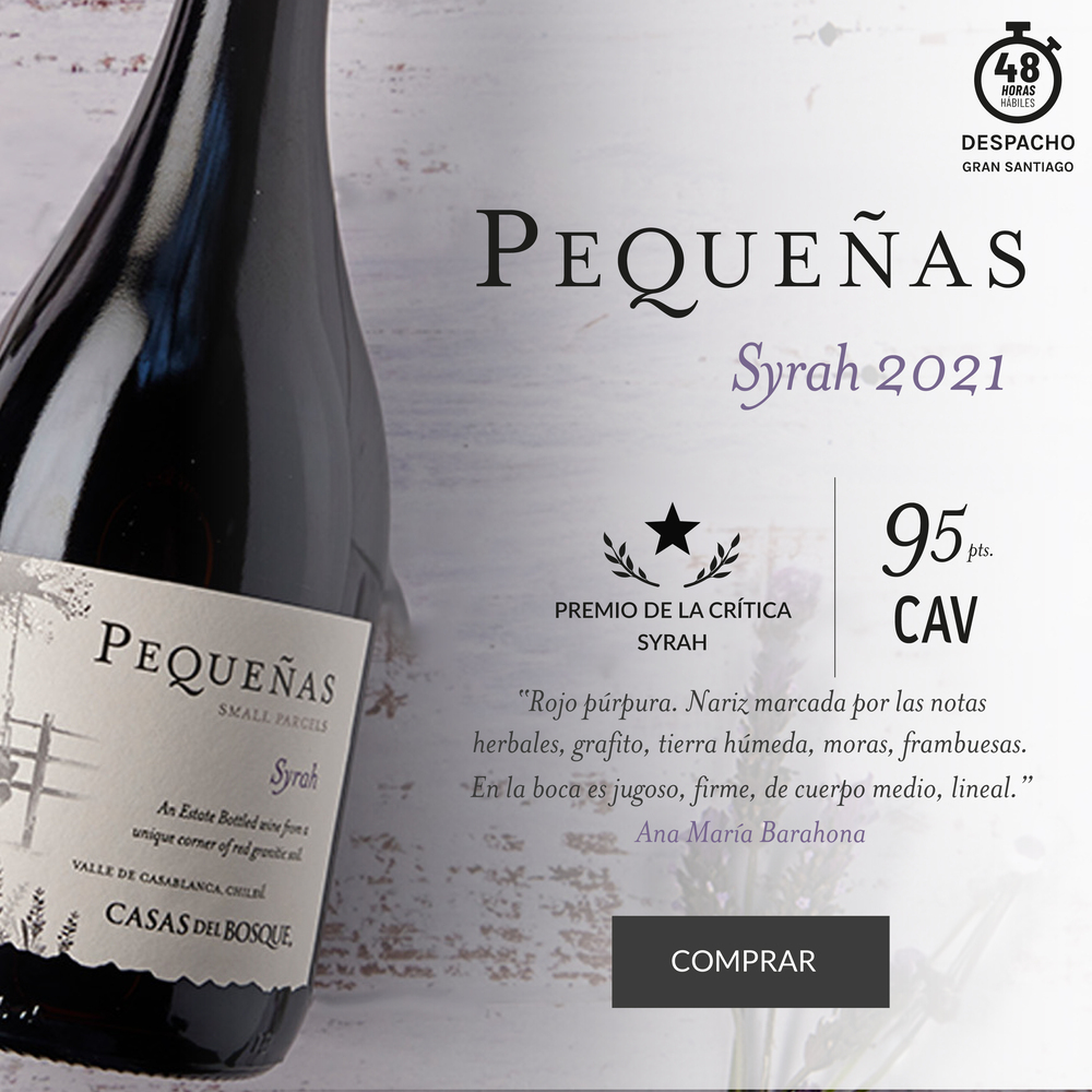 Syrah Pequeñas 95 ptos la cav 